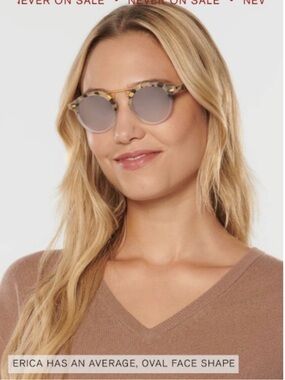 Krewe St Louis (Matte Oyster to Crystal )Mirror Polarized 24K. NEW